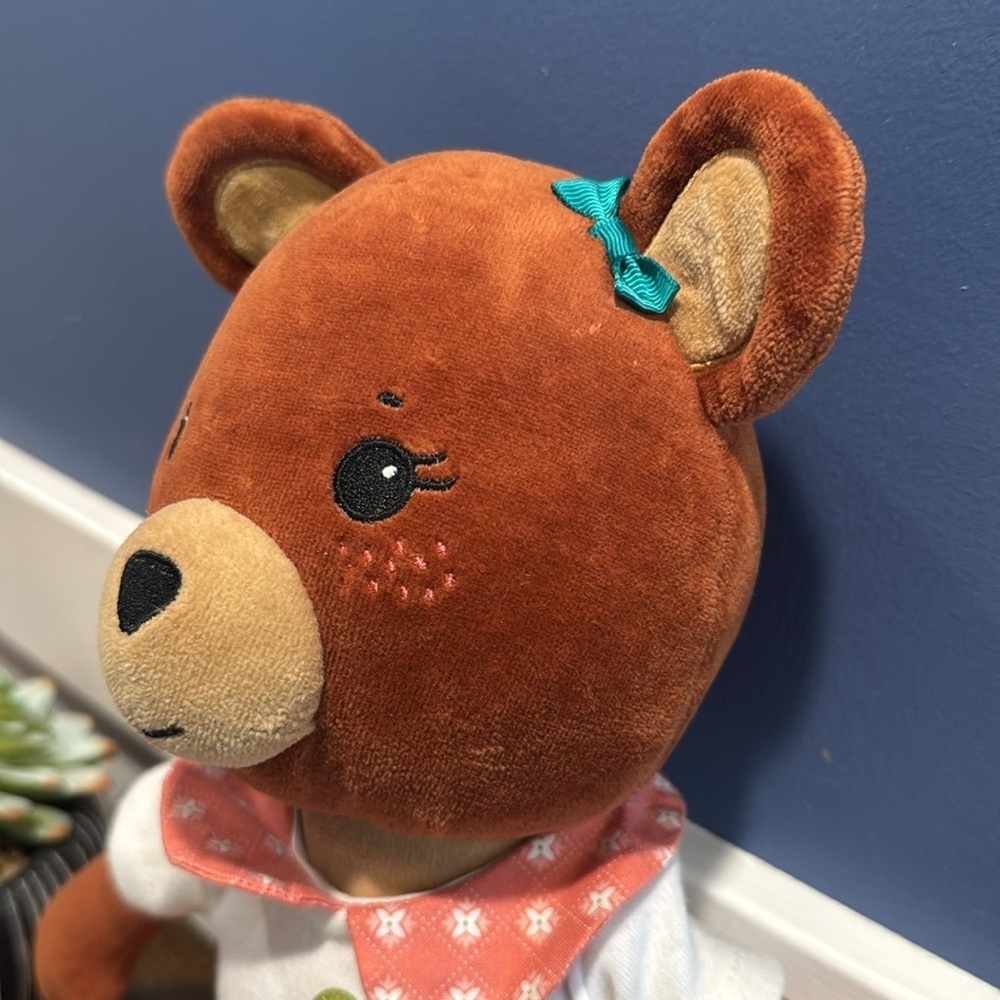 Matilda Jane Plush Stuffed Animal Toy Poly Bear With outfit Shirt 19 in Tall - Picture 2 of 16